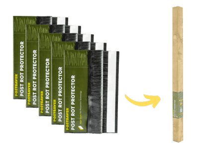 Rot Protector Plus 28 in. H - 8 in. x 8 in. Square or 10 in. Round - Fence and Post Protection (5-Pack)