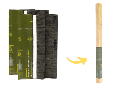 Rot Protector Plus 28 in. H - 8 in. x 8 in. Square or 10 in. Round - Fence and Post Protection (5-Pack)