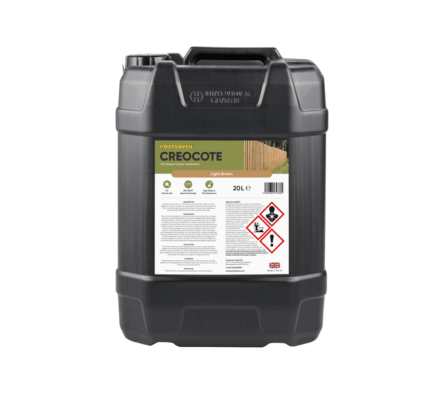 Creocote Light Brown 20L Creosote Substitute Postsaver Shop