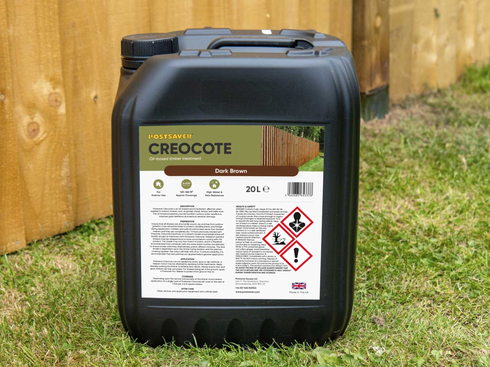 Postsaver-Creocote-Dark-Brown-20L-In-Garden Postsaver-Creocote-Dark-Brown-20L-In-Garden