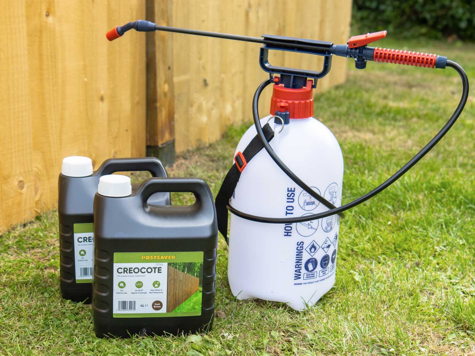 Postsaver-Creocote-Dark-Brown-8L-Incl-Pressure-Sprayer-In-Garden Postsaver-Creocote-Dark-Brown-8L-Incl-Pressure-Sprayer-In-Garden
