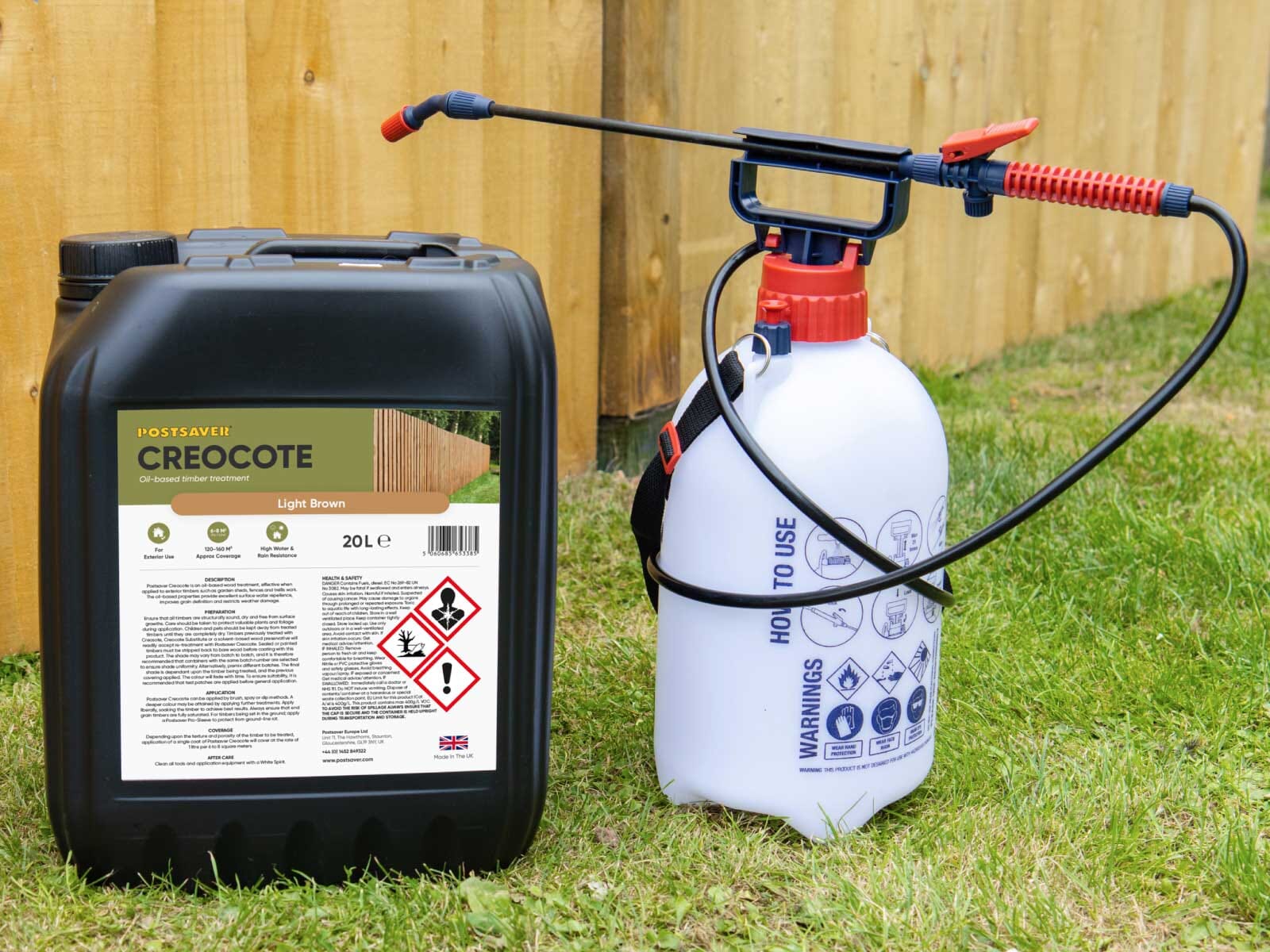 Postsaver-Creocote-Light-Brown-20L-Incl-Pressure-Sprayer-In-Garden Postsaver-Creocote-Light-Brown-20L-Incl-Pressure-Sprayer-In-Garden
